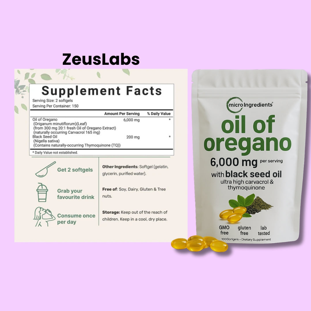 Oregano Oil with Black Seed Oil
